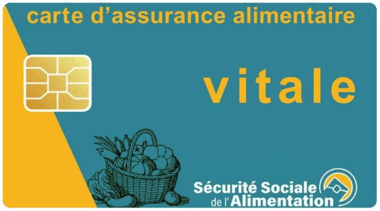 carte vitale de sécurité sociale de l'alimentation